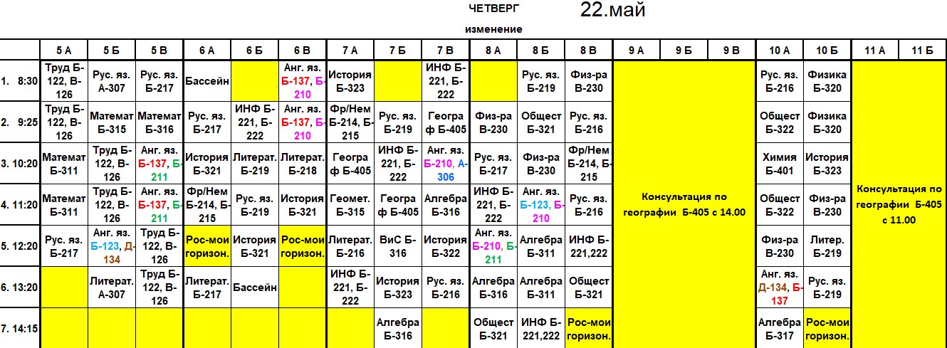 Четверг.